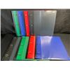 Image 1 : 8-Pack of Telescoping 1" 3-Ring Binders - Great for School, Office, etc. - Multicolor - New