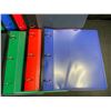 Image 2 : 8-Pack of Telescoping 1" 3-Ring Binders - Great for School, Office, etc. - Multicolor - New