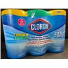 Image 1 : 1 3-Pack of Clorox Disinfecting Wipes - 225 Wipes Total! - New