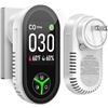 Image 1 : 1 Gedsffati 3-in-1 Carbon Monoxide Detector/Temp/Humidity Detector (Model: PTH-24D) Plug-In; New