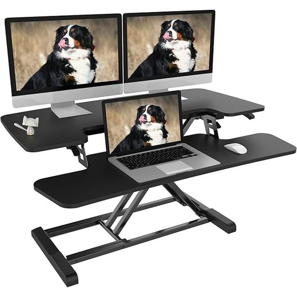 1 Flexispot Standing Desk Converter/Adjustable Standing Desk Riser - 35" Height - New in Box