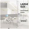 Image 4 : 1 Amyracel Large Office Chair Mat for Low Pile Carpet (46" x 96") Clear Easy-Glide Desk Mat - New