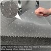 Image 5 : 1 Amyracel Large Office Chair Mat for Low Pile Carpet (46" x 96") Clear Easy-Glide Desk Mat - New