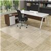 Image 8 : 1 Amyracel Large Office Chair Mat for Low Pile Carpet (46" x 96") Clear Easy-Glide Desk Mat - New