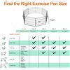 Image 7 : 1 Metal Foldable Dog Playpen/Exercise Pen for Indoors/Outdoors - 8 Panels; 24" Height - New in Box