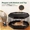 Image 9 : 1 Metal Foldable Dog Playpen/Exercise Pen for Indoors/Outdoors - 8 Panels; 24" Height - New in Box