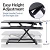 Image 9 : 1 Flexispot Standing Desk Converter/Adjustable Standing Desk Riser - 35" Height - New in Box