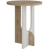 Image 1 : 1 JVHome Luna Round Side Table; Narrow Modern End Table for Living Room - New in Box
