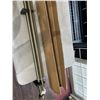 Image 4 : Single Telescoping Curtain Rod for Windows (Large 72" to 144") Heavy Duty Curtain Rod; Bronze - New
