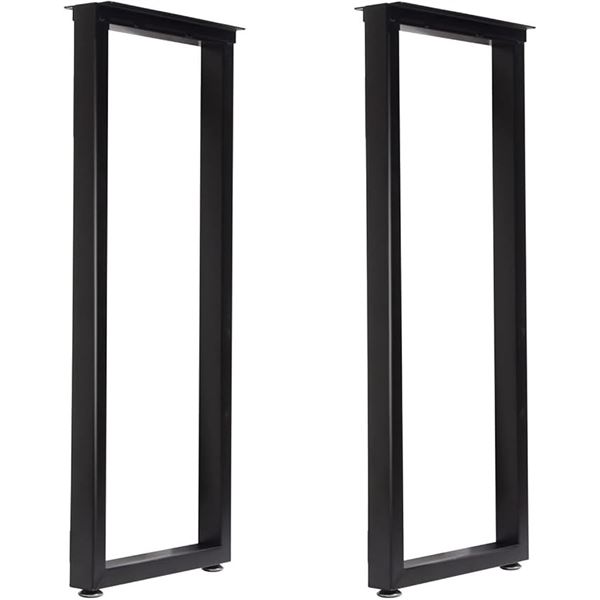 Set of 2 Telakeni 36-Inch Metal Bar Table Legs/Heavy-Duty Industrial Dining Table Legs - New