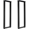 Image 1 : Set of 2 Telakeni 36-Inch Metal Bar Table Legs/Heavy-Duty Industrial Dining Table Legs - New