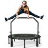 Image 1 : 1 BCAN 48-Inch Foldable Bungee Fitness Trampoline w/ Adjustable Handlebar; 550lb Capacity - NEW
