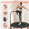 Image 5 : 1 BCAN 48-Inch Foldable Bungee Fitness Trampoline w/ Adjustable Handlebar; 550lb Capacity - NEW