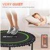 Image 6 : 1 BCAN 48-Inch Foldable Bungee Fitness Trampoline w/ Adjustable Handlebar; 550lb Capacity - NEW