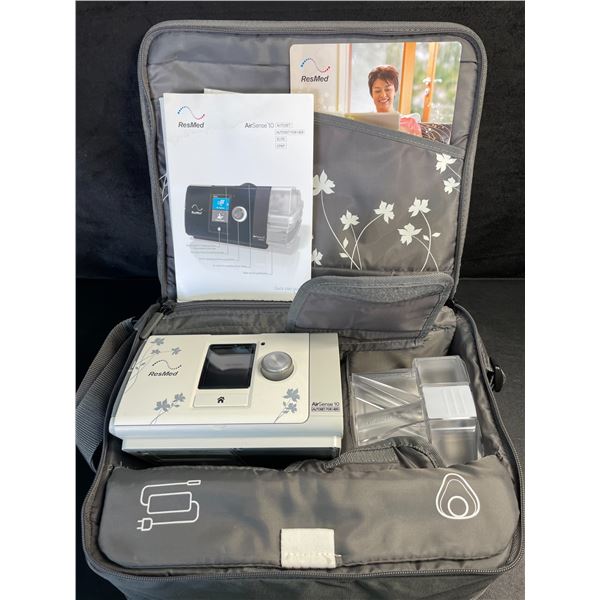 1 ResMed AirSense 10 Autoset for Her CPAP Machine with HumidAir - Used - Tested/Powers On