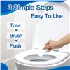 Image 4 : 3 Boxes of Binbata Toilet Bowl Cleaner Sheets - Ocean Dew - 60 Sheets Each - New