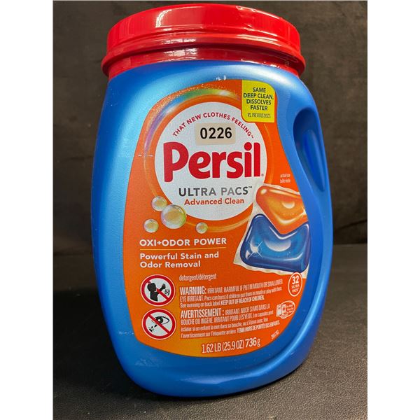Persil Ultra Pacs Oxi+Odor Powerful Stain/Odor Removal Laundry Detergent Pods - 1.62lb Tub - New