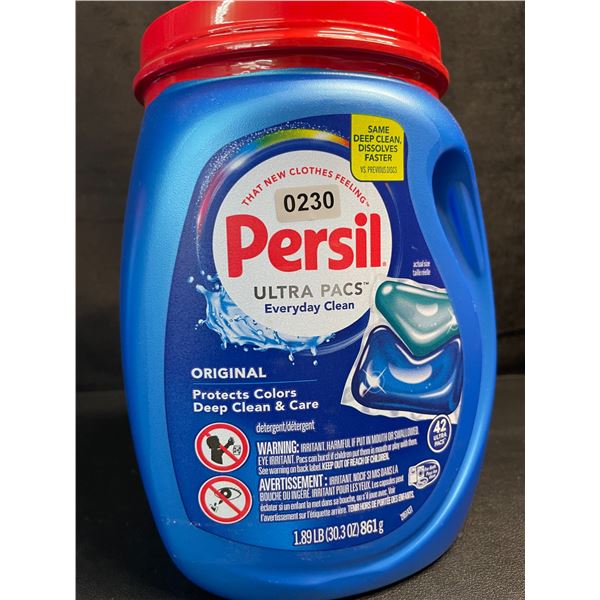 Persil Original Ultra Pacs Everyday Clean Laundry Detergent Pods - 1.89lb Tub/42 Ultra Pacs - New