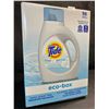 Image 1 : 1 Tide Ultra Concentrated Free & Gentle Eco-Box Liquid Laundry Detergent - 3.1L/96 Loads - New
