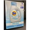 Image 1 : 1 Tide Ultra Concentrated Free & Gentle Eco-Box Liquid Laundry Detergent - 3.1L/96 Loads - New