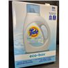Image 1 : 1 Tide Ultra Concentrated Free & Gentle Eco-Box Liquid Laundry Detergent - 3.1L/96 Loads - New