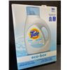 Image 1 : 1 Tide Ultra Concentrated Free & Gentle Eco-Box Liquid Laundry Detergent - 3.1L/96 Loads - New
