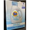 Image 1 : 1 Tide Ultra Concentrated Free & Gentle Eco-Box Liquid Laundry Detergent - 3.1L/96 Loads - New