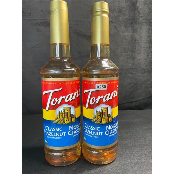 2 Torani Classic Hazelnut Flavoring Syrups (750ml) - New Sealed (BB: 01-FEB-2027)