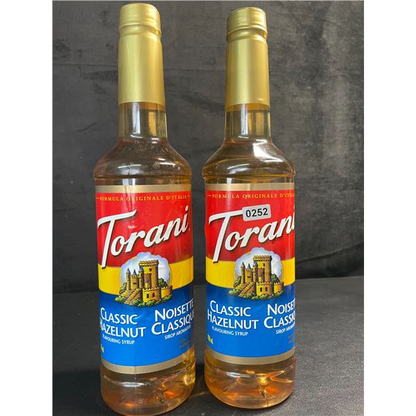 2 Torani Classic Hazelnut Flavoring Syrups (750ml) - New Sealed (BB: 01-FEB-2027)