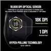 Image 7 : 1 Corsair Dark Core RGB Pro Wireless FPA/MOBA Gaming Mouse with Slipstream Technology - NEW