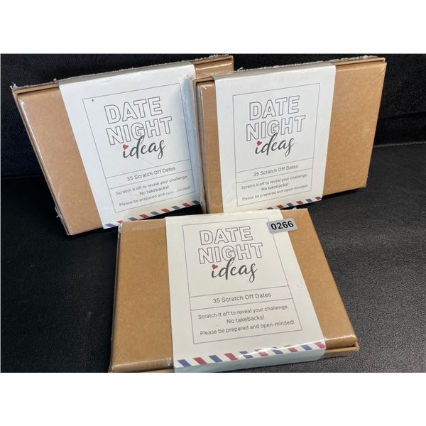 3 Date Night Idea Sets for Couples - 35 Scratch-Off Date Ideas Per Box - New
