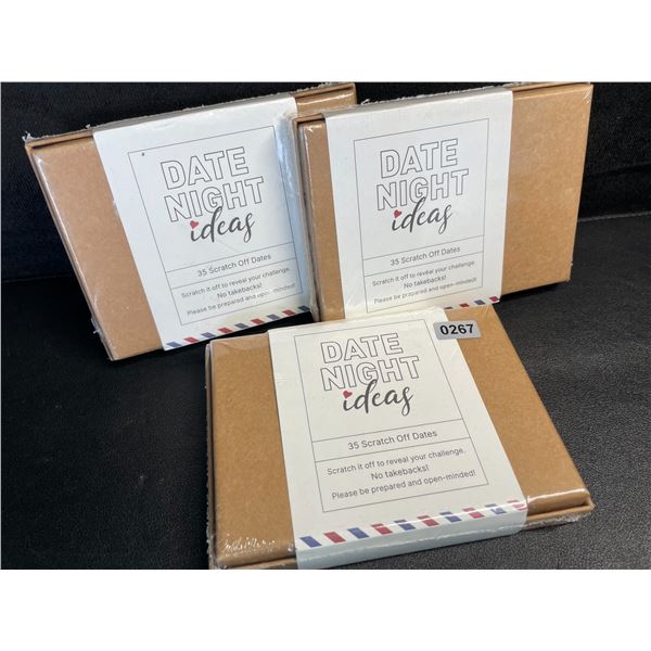 3 Date Night Idea Sets for Couples - 35 Scratch-Off Date Ideas Per Box - New