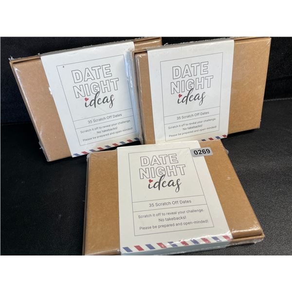 3 Date Night Idea Sets for Couples - 35 Scratch-Off Date Ideas Per Box - New