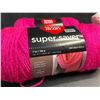 Image 4 : 3 Assorted Rolls of Pink Yarn - 2X Red Heart/1X Bernat Baby Blanket Yarn - New