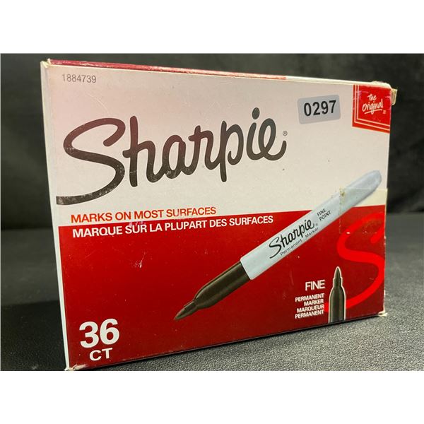 36-Pack of Sharpie Fine Tip Permanent Markers - Black - New Sealed
