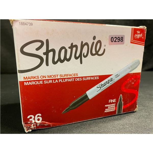 36-Pack of Sharpie Fine Tip Permanent Markers - Black - New Sealed