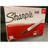 Image 1 : 36-Pack of Sharpie Fine Tip Permanent Markers - Black - New Sealed