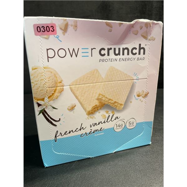 1 Box of Power Crunch Protein Energy Bars - French Vanilla Creme Flavored - 12 Bars - New