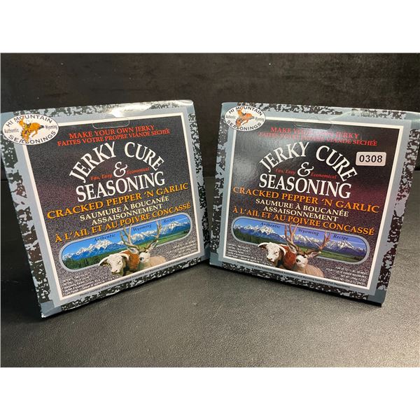 2 Hi Mountain Seasonings Make Your Own Jerky Kits - Jerky Cure & Seasoning (7.2oz) - New