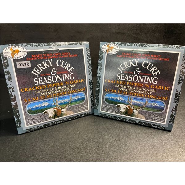 2 Hi Mountain Seasonings Make Your Own Jerky Kits - Jerky Cure & Seasoning (7.2oz) - New