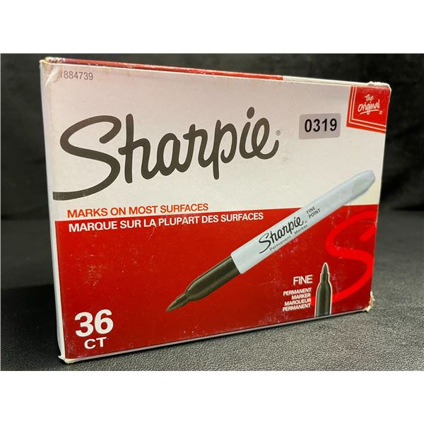 36-Pack of Sharpie Fine Tip Permanent Markers - Black - New Sealed