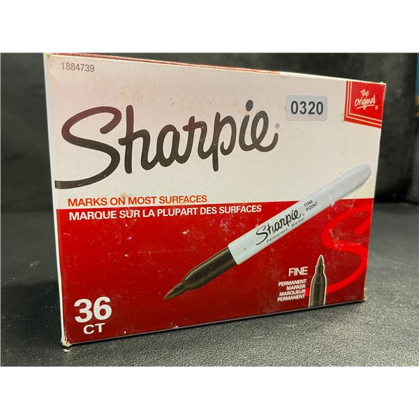 36-Pack of Sharpie Fine Tip Permanent Markers - Black - New Sealed