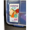 Image 3 : 2 Sistema To Go Bento Cube Lunch Storage Boxes - 1.25L - New