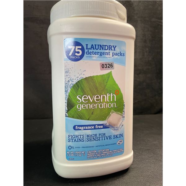 1 Tub of Seventh Generation Sensitive Skin Laundry Detergent Packs - 75 Packs - New