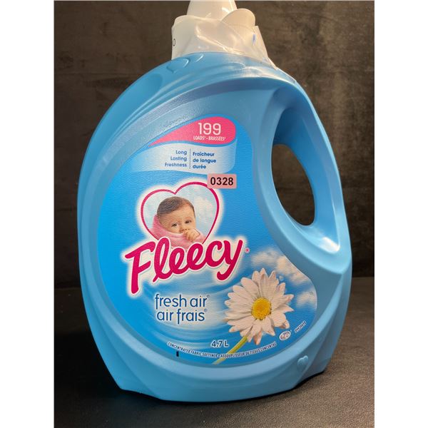 1 Large Jug of Fleecy Fresh Air Concentrated Fabric Softener - 199 Loads (4.7L) - New