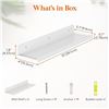 Image 2 : 6-Pack of Lifewit Wall Mounted Floating Shelves (15" Size) White Acrylic Wall Shelves - New