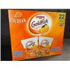 Image 1 : 22 Snack-Pack Box of Cheddar Goldfish Baked Snack Crackers - New (22 x 28g)