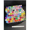 Image 3 : 100-Color Set of Anymark Dual-Tip Alcohol Markers/Artist Markers for Drawing & Coloring - New