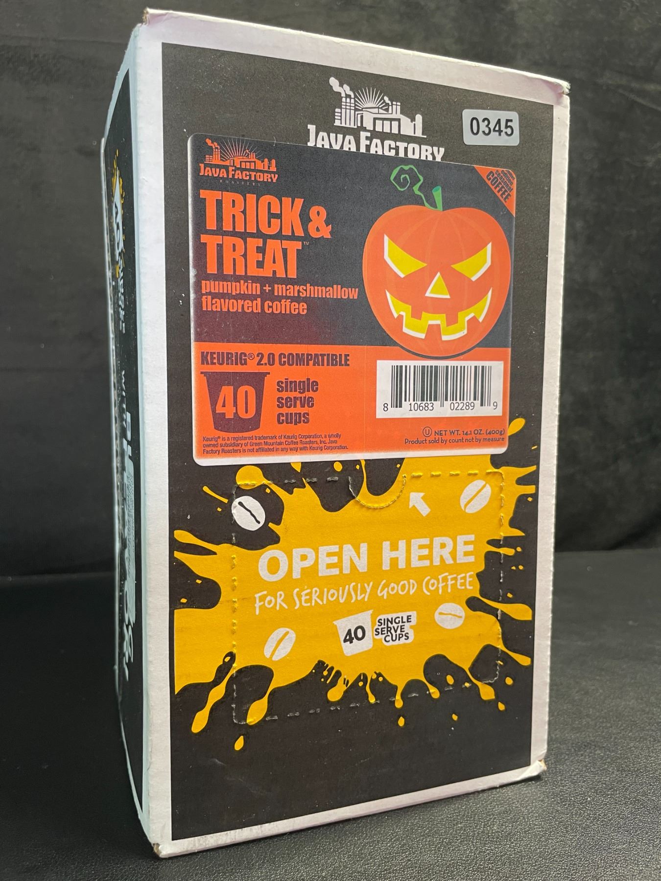 1 Box of Java Factory Pumpkin+Marshmallow Flavored K-Cup Coffee Pods ...