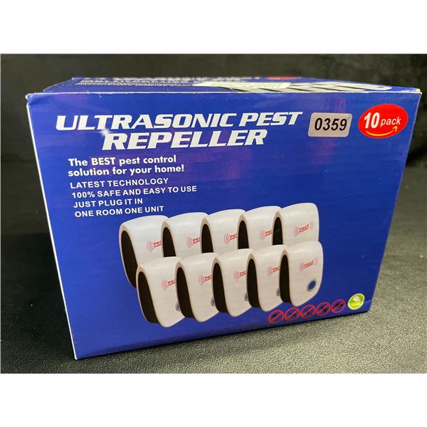 10-Pack of Ultrasonic Pest Repellers; Easy Plug-In Design - Safe & Odorless - Brand New